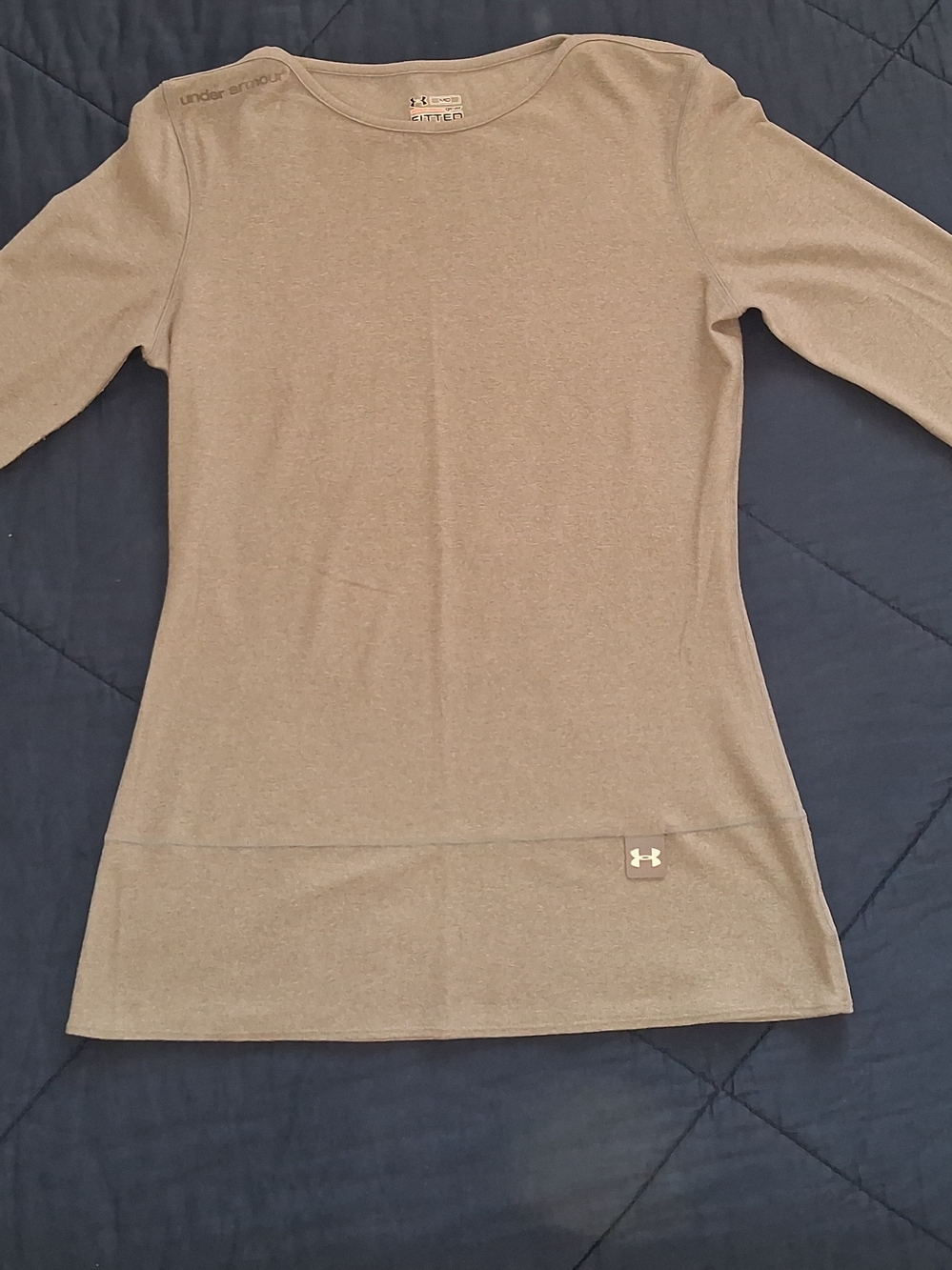 Under Armour Women's Long Sleeve Crewneck Top - Light Grey